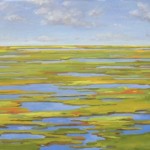 bloody marsh, st simon island 30" x 48" oil on canvas